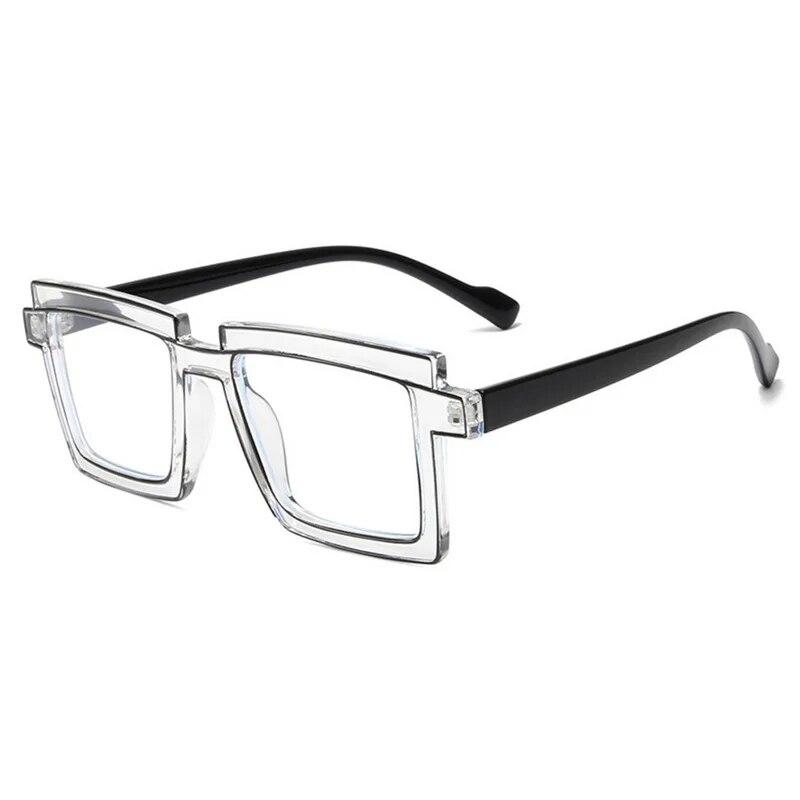 New TR90 Rectangular Anti-Blue Light Glasses Comic Cartoon Two-Dimensional Eyewear Party Trendy Photograph Ornament Glasses