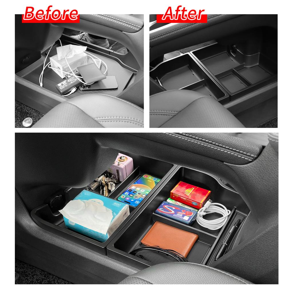 for Toyota Sienna 2025-2025 Central Lower Storage Box Tray  Organizers Tidying Black Car Accessories