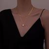 Temperament New Flat Snake Bone Chain Necklace Female Ins Tide Cold Wind Personality Retro Collarbone Neck Chain