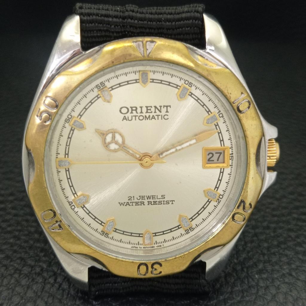 AUTOMATIC VINTAGE ORIENT 46943 JAPAN MENS ORIGINAL DIAL WATCH a703406-1 R213c-a703406