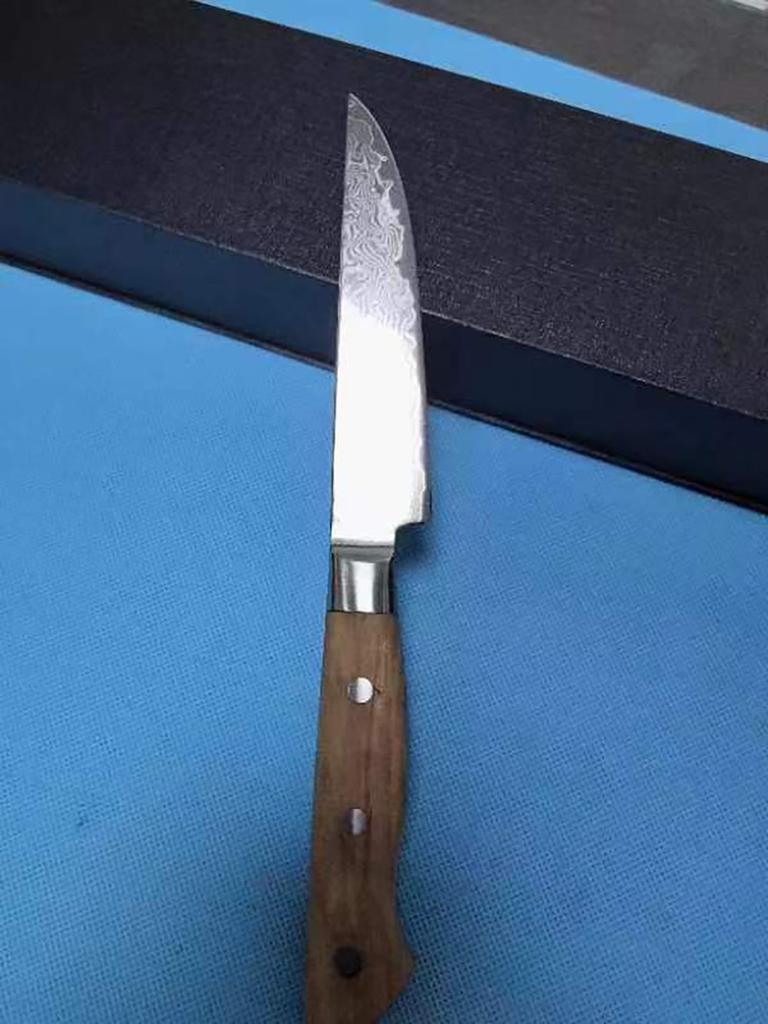 4.5 Inch Steak Knife 67-layers Damascus Steel 10Cr15Mov Blade Olive Wood Handle Cleaver Barbecue Paring Boning Kitchen Knives