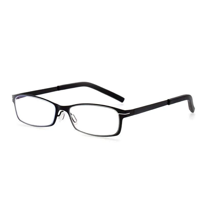

Ultra Light Anti Blue Reading Glasses Square Metal High-Definition Presbyopia Glasses With Box Portable Hyperopia Glasses 4.0