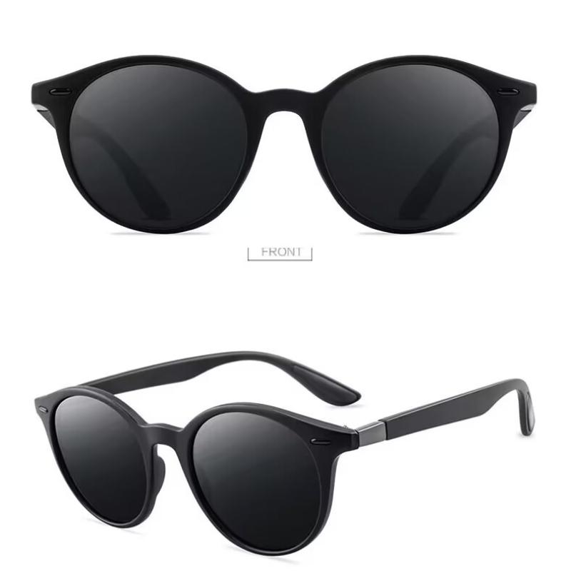 Polarized Sun Glasses  Retro Round Frame Sunglasses Driving Sunglasses for Drivers