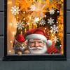 Duplicate Santa Claus Two-Faced Window Adhesive for Christmas Gathering Decorations