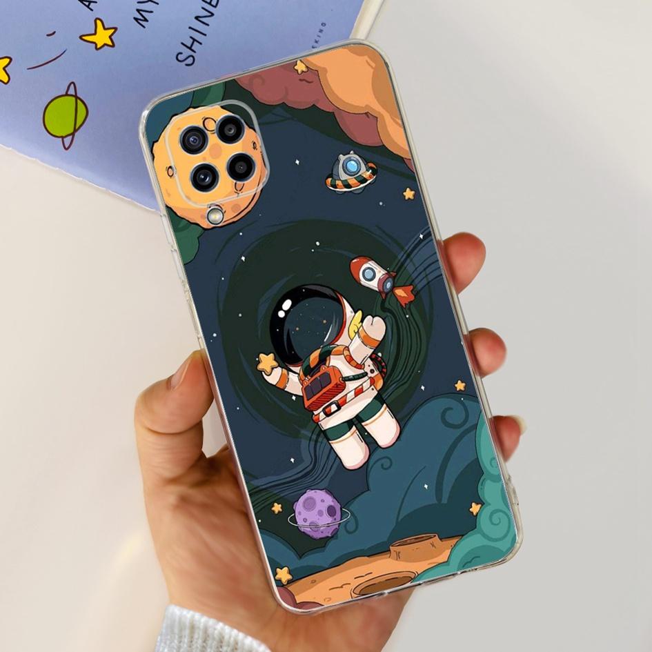 For Samsung M32 Case Galaxy M32 SM-M325F Cover Cute Fashion Flower Cartoon Soft Cases For Samsung M22 F22 M52 5G SM-M526B Bumper