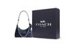 Coach Juliet 28 Klassisches Logo Reißverschluss Stoff Handtasche Umhängetasche Schultertasche Groß Damen Dunkelblau Gemischte Farbe