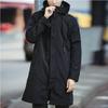 Spring and Autumn Men's Casual Mid-length Hooded Windbreaker