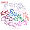 20pcs/lot 3CM Mini Star Hair Clip Kids Glitter Metal Hair Clips Barrettes Hairpins Girls Hair Accessories Headwear Styling Tools