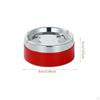 Modern Tabletop Ashtray Portable Stainless Steel for Parties Bar Car Black