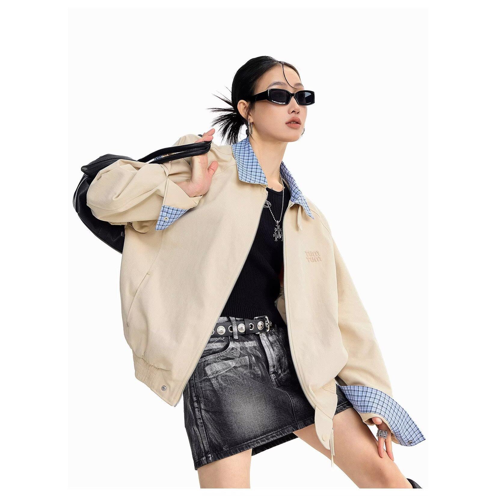 

Мода, литература и искусство, простая и ленивая клетчатая куртка в стиле инс, куртка, японский универсальный тренд, популярные новые модели 2XL хаки