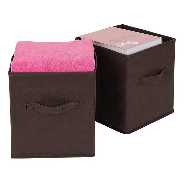 Foldable Open-Top Toy Storage Bin and Wardrobe Organizer
