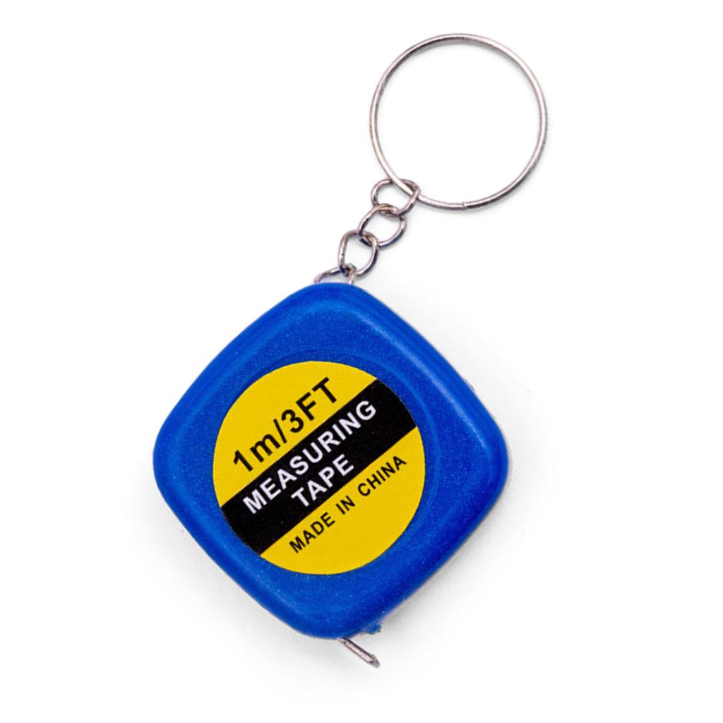 Tape Measure 1m Pocket Size Measuring Tool with Double Scale Portable Plastic Shell Auto Retractable