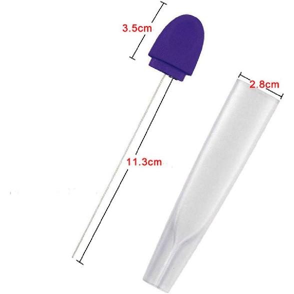 2 Pieces Stainless Steel Reble Cake Testing Needles Probe Skewer Pin Needle for Kitchen Home Bakery Tools with Transparent Cover