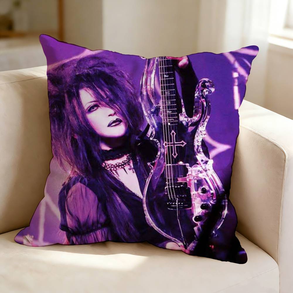 Baroque Rock Band MMalice MMizer  Square DoubleSided printed Pillow Case Bedroom Bedside Pillow Sofa Cushion Cover