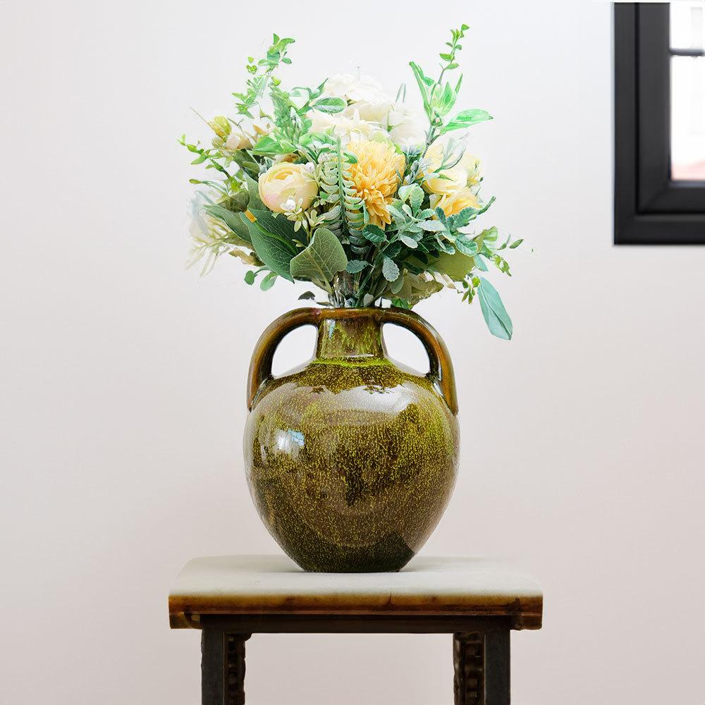 Kiln-transformed Ceramic Vases Retro Teapot Flower Arrangement Accessories Flower Vase Flowerpot Home Decoration Accessories