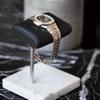Leather & Marble Watch Display Stand Holder for Personal Use or Retail Shop Gift