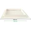 Grille d'Aération - Non spécifié - D - Acier Galvanisé - Revêtement en Poudre RAL9016 - Couleur Blanche