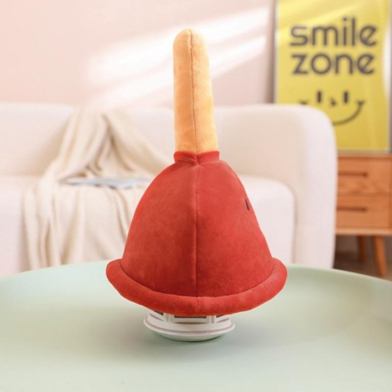 Funny Toilet Plunger Hat Mischief Cartoon Headgear Plumber Party Hats Cosplay Costume Props Party Supplies Festive Accessories