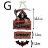 Halloween Dynia Wiszący Znak Straszny Wiedźma Nietoperz Cukierek albo psikus Baner Dekoracja Drzwi Przednich Dekoracje Imprezowe