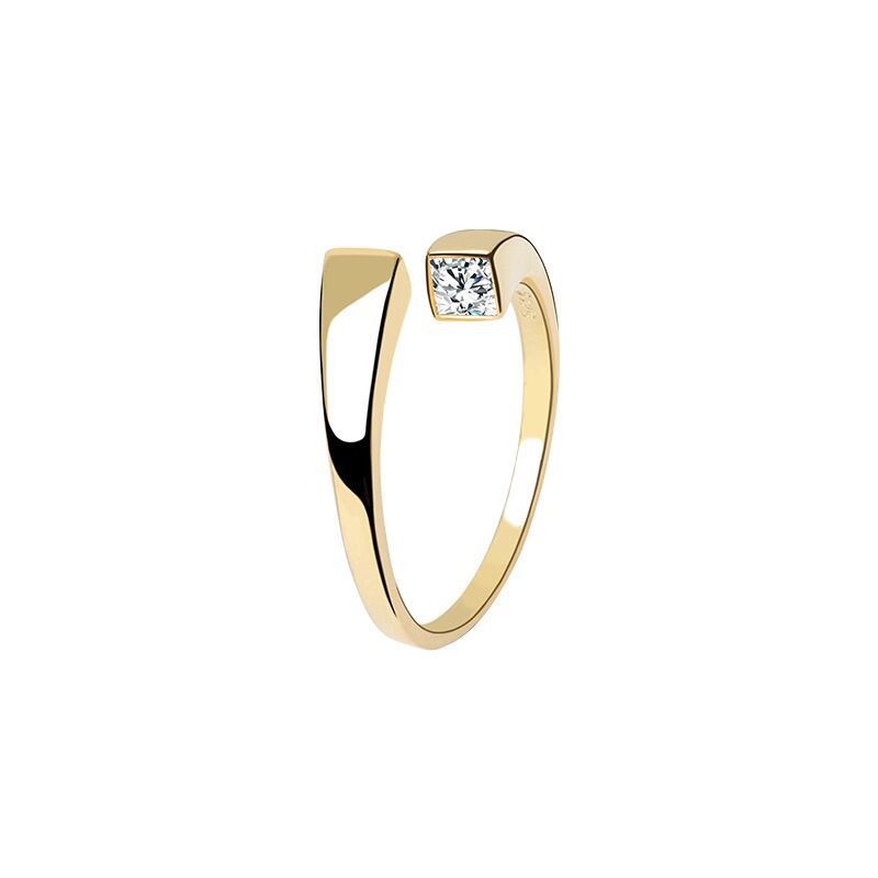 Bague carrée en Zircon pour femmes, bijoux à la mode, Simple, cadeau de fête