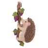 Exquisites Resin Craft Hedgehog Ornament Flower Pot Hanging Sculpture Suitable For Porch And Indoor Plant Display