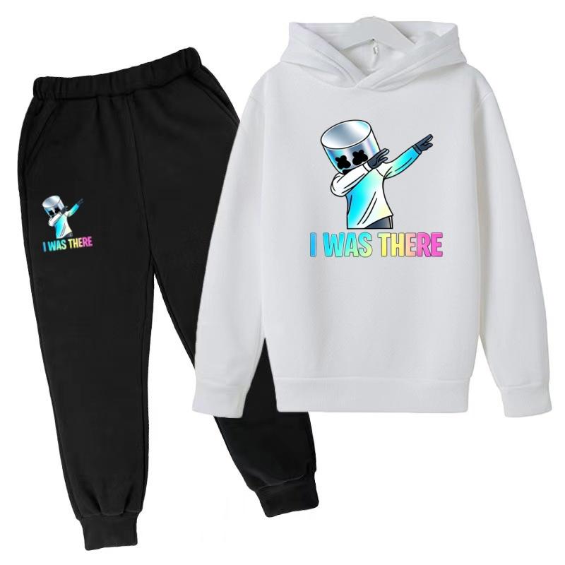 2026 New Children's Sportswear Set-Boys' Girls' Hooded Sweatshirt Pants Set (3-13 Years Old) Top+Bottom Clothing Brand Apparel
