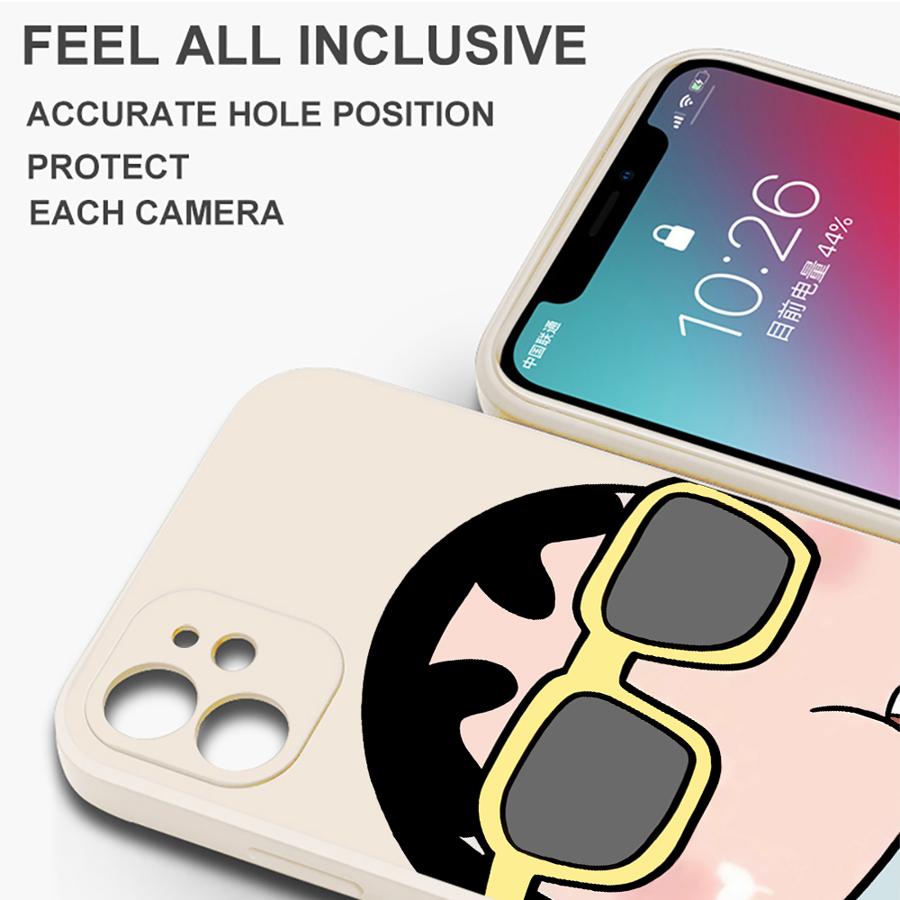 Cute Crayon Shin-chan Case for Apple iPhone 17 Pro Max 12 Plus 16 XS XR 15 7 8 Air 13 Mini 11 Phone Cover