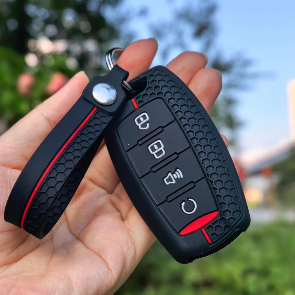 

For Great Wall Poer GWM Ute Cannon Pao P Series Silicone Car Key Cover Case Protect Skin Holder Shell Keychain Accessories
