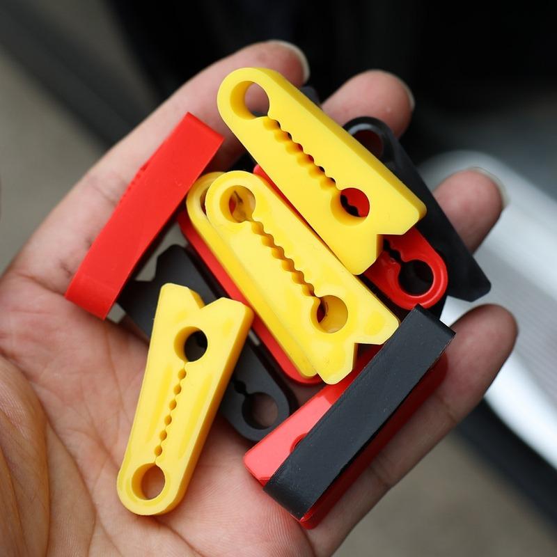 Universal Car Door Lock Shock Absorber Pad Silicone Sound Deadening Cushion Noise Reduction Buffer Sticker Anti Slam Protector