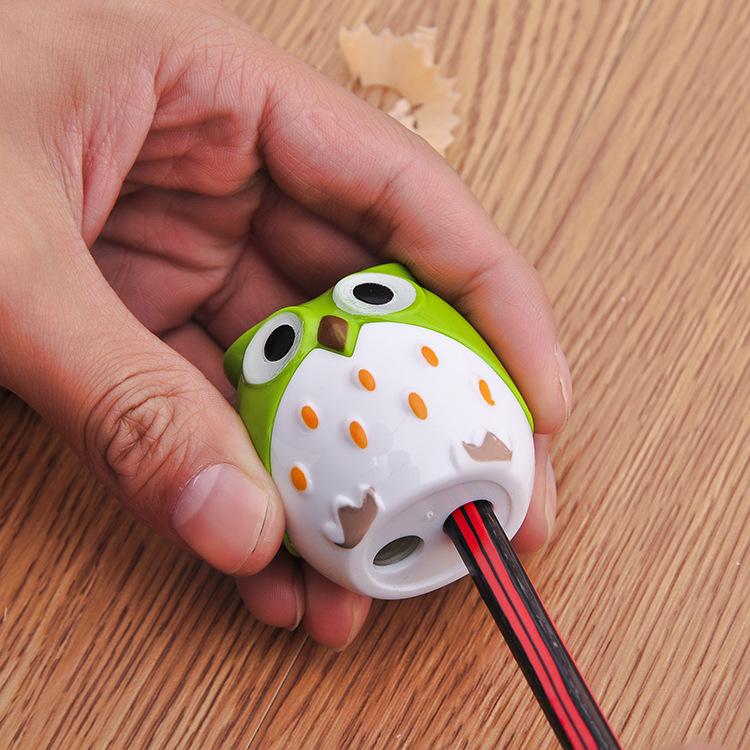 Adorable Owl Pencil Sharpener for Kids - Creative Student Stationery from Korea