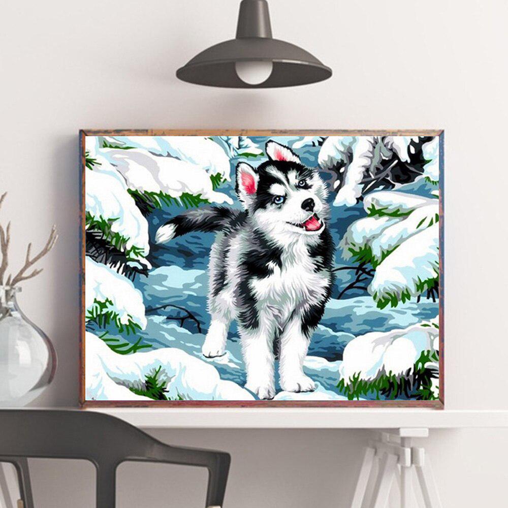 Daimond Painting Dog Rhinestones Craft Kit Diamond Embroidery Mosaic Animal Full Drill Handicraft Decor For Home