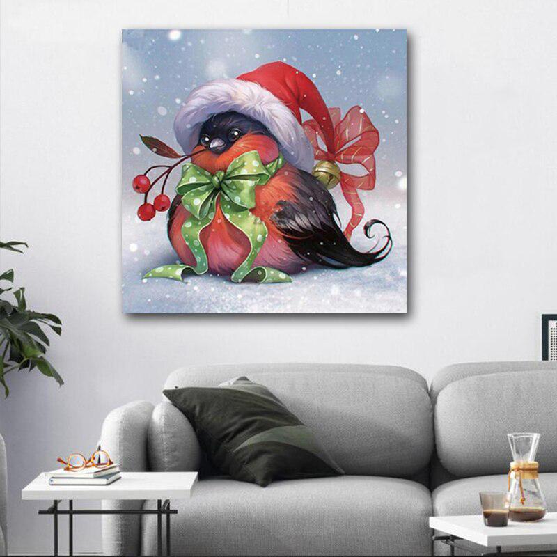 Diamantmaling 5d Gjør-det-selv Full Diamantbroderimønstre Rhinestones Fugl Tegneserie Klipp dekorere