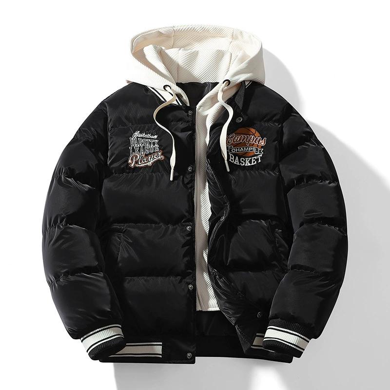 Winterurlaub mit zwei Baumwollmänteln, Herren Dicke Freizeit-Baumwollkleidung, Lässige Warme und Lockere Baumwolljacke