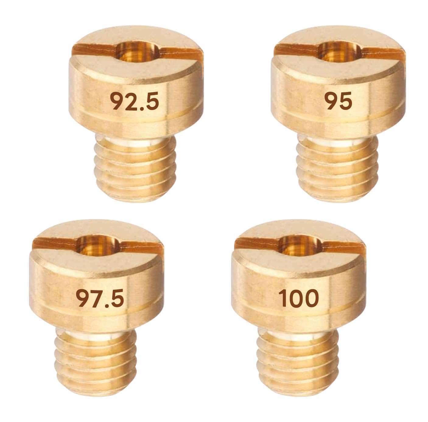 Jetsetmoto Набор главных жиклеров из 4 шт. Mikuni Round Large 8x9 мм 8x9