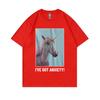 Ive Got Anxiety T Shirts Funny Unicoen Meme Shirt Unisex Unisex Pure Cotton Tops Short Sleeve Tees Unisexs Vintage Oversized Tshirt