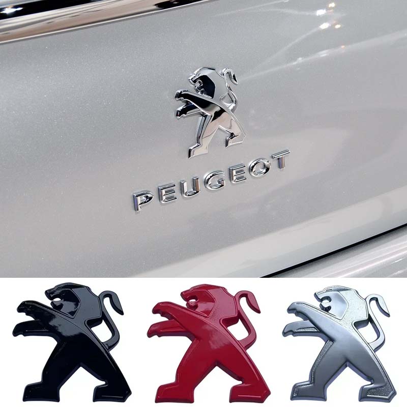 GLZU2 Voor Peugeot 307 107 207 407 408 308 206 406 507 508 1008 5008 3008 Sticker Metaal Auto Voor Embleem Achterklep Badge Decoratie