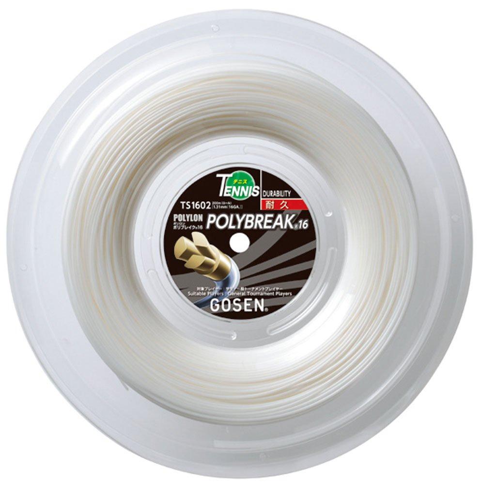 

GOSEN Polybreak 16 200m TS1602W Roll, (for Tennis), White, белый