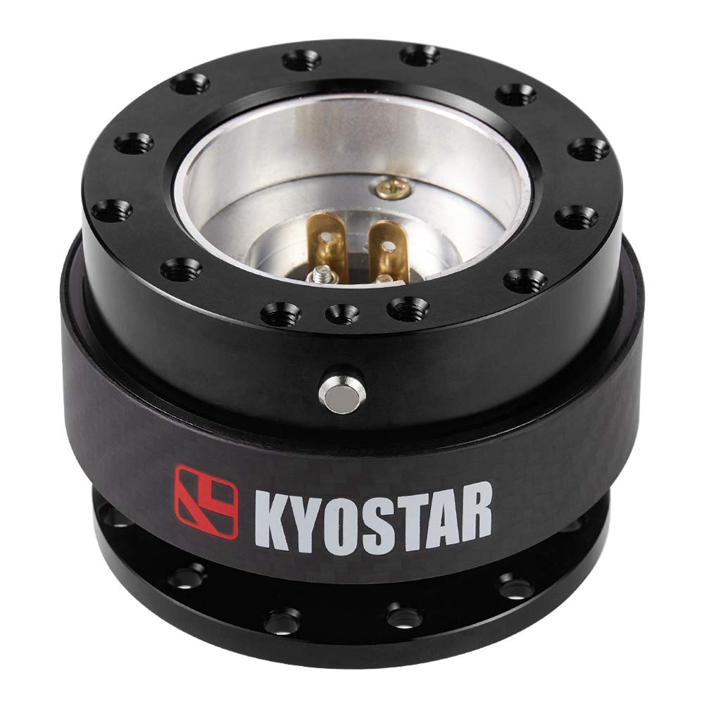 

Kyostar 100% Настоящее Углеволокно Руль Адаптер Быстросъемного Хаба Комплект Бустера Snap-Off (черный)