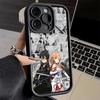 Sword Art Online Anime Phone Case for iPhone 16 17 Air 16E 15 Pro Max 14 Plus 13 12 Mini Capa Soft Shell Silicone Funda