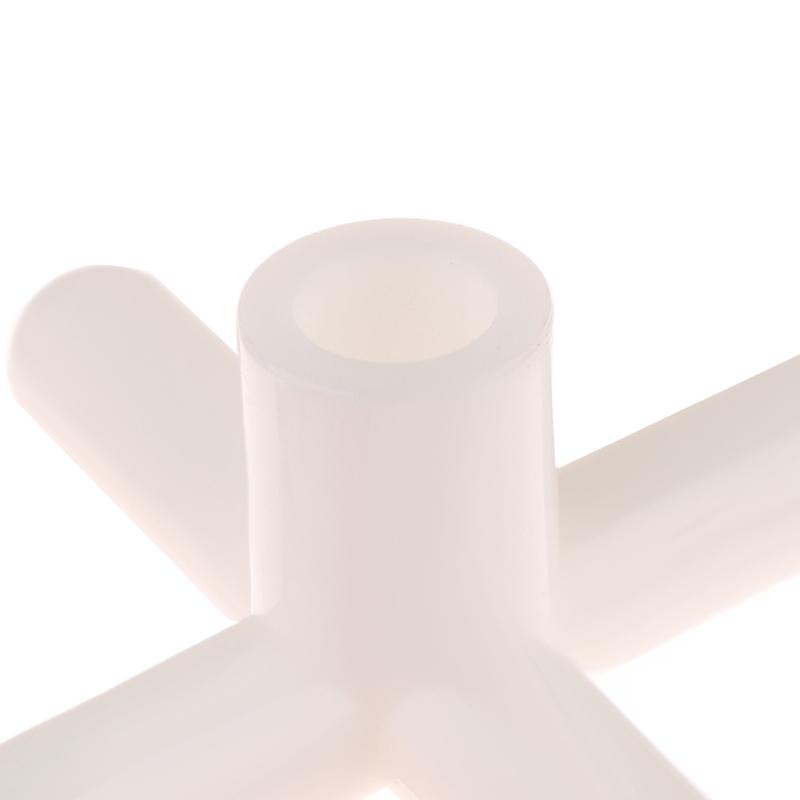 1Pc Billiard Stand Heads White Plastic Handle Pool Snooker Cross Pole Rest Replacement Bridge Extender Lightweight Accessory