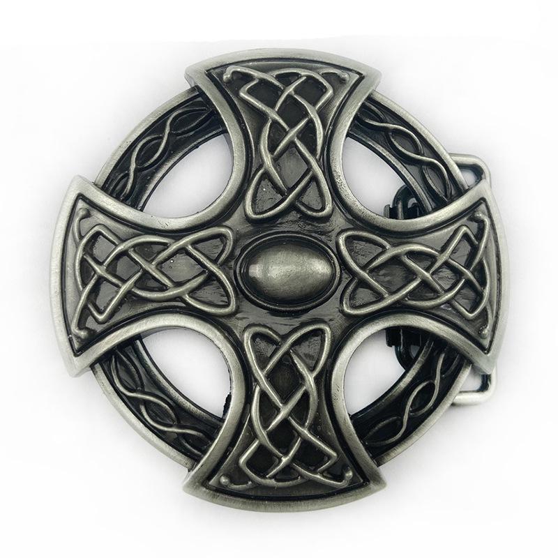 Round Celtic Belt Buckle - Western Cowboy Style