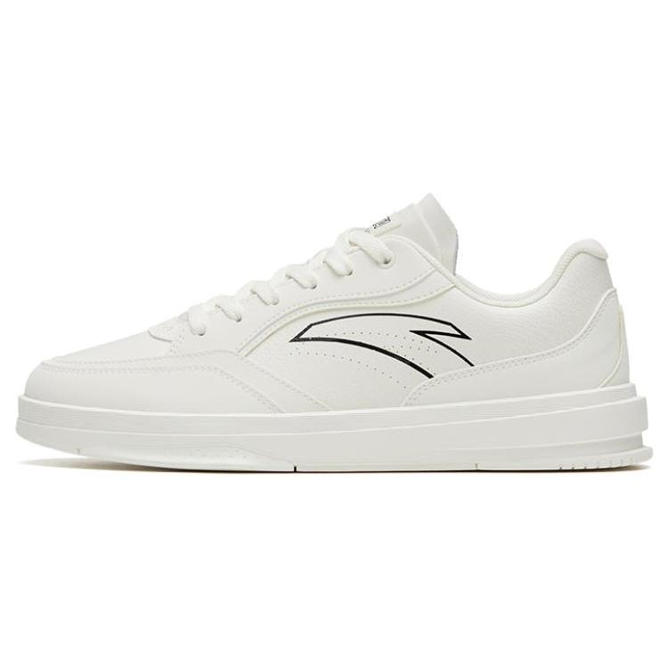 New Anta Life Collection Anti Slip Wear Resistant Low Top Skateboard Shoes Men's White 912328011-3