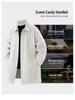 Plus Size Men's Mid-Length Windbreaker - Spring/Autumn Casual Loose Fit Coat