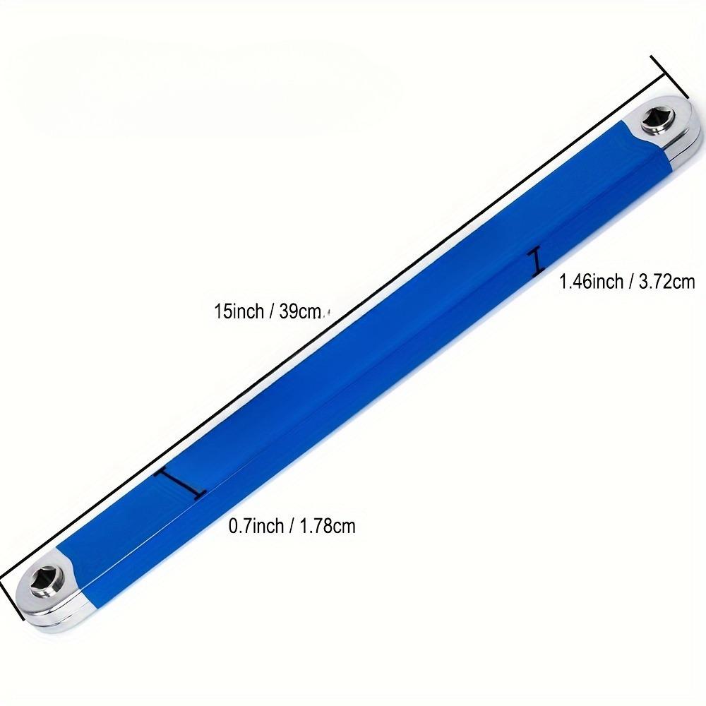 Impact Ready Offset Extension Wrench, Tight Reach Extension Wrench Set, With 1/2", 1/4" And 3/8" Square Drive Adapters, Universal Extensions Wrench