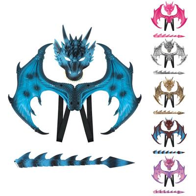 Halloween Party Barns Dragon Dress Set Kostym