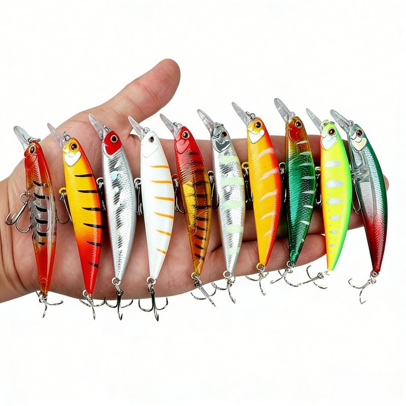 13g9.5cmLong Casting Sinking Minnow Vibrating Sinking Simulation Bait Special for Mackerel, Topmouth Culter, Bass Fake Fish Bait