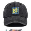 pc LemonThemed LIMONCELLO Printed Baseball Cap Fresh BlueYellow Contrast Design Comfortable Breathable Duckbill Hat Fash