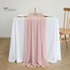 Heat Resistant Table Runner Sheer Flowing Runner, Chiffon Wedding Elegant Solid Color Durable for Dining Home Bridal Shower Party Decor Decorative