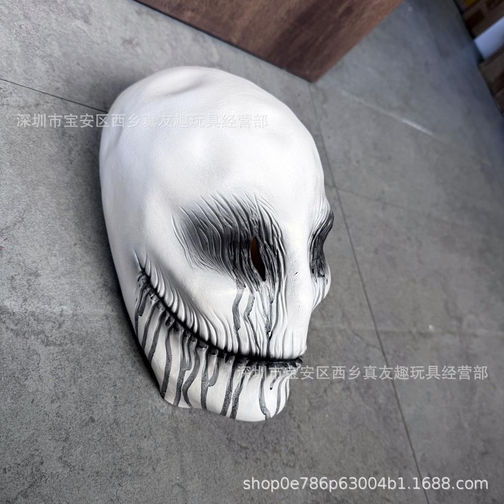 Fabbrica di Maschere Fantasma Bianco Sorriso Sottile Accessori Costumi Horror Halloween Carnevale
