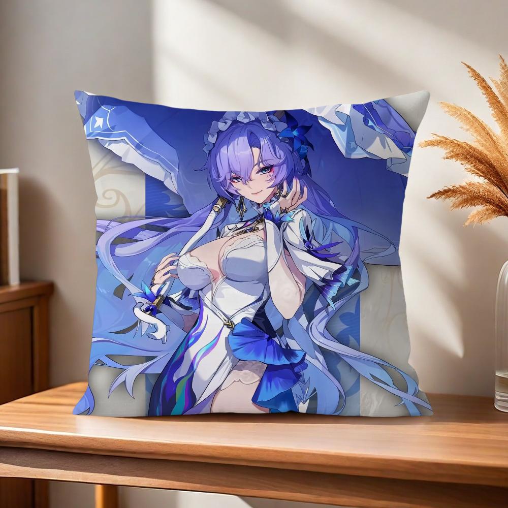 Wuthering Comfortable soft Pillow Case camellya Changli for Sofa Living Room Home Waves office Decor Cantarella and Protective C